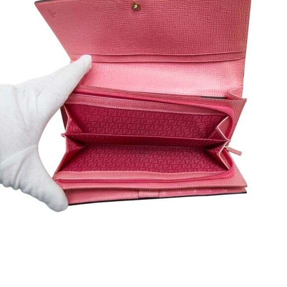 Fendi Zucca Tri-fold Wallet 8M0065 Brown Leather Women's FENDI - Picture 7 of 11